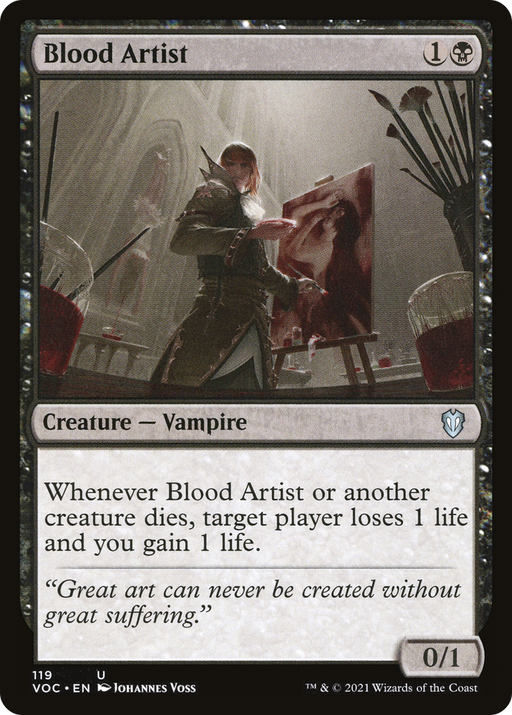 Blood Artist (VOC-119) [Crimson Vow Commander] MTG Single Wizards of the Coast