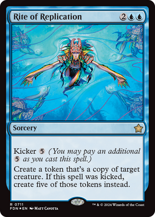 Rite of Replication (FDN-711) [Foundations] Foil MTG Single Wizards of the Coast