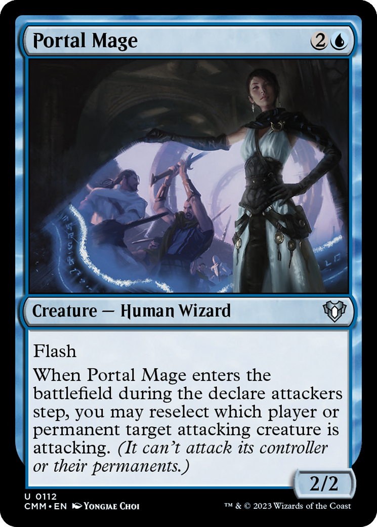 Portal Mage (CMM-112) [Commander Masters] Foil MTG Single Wizards of the Coast