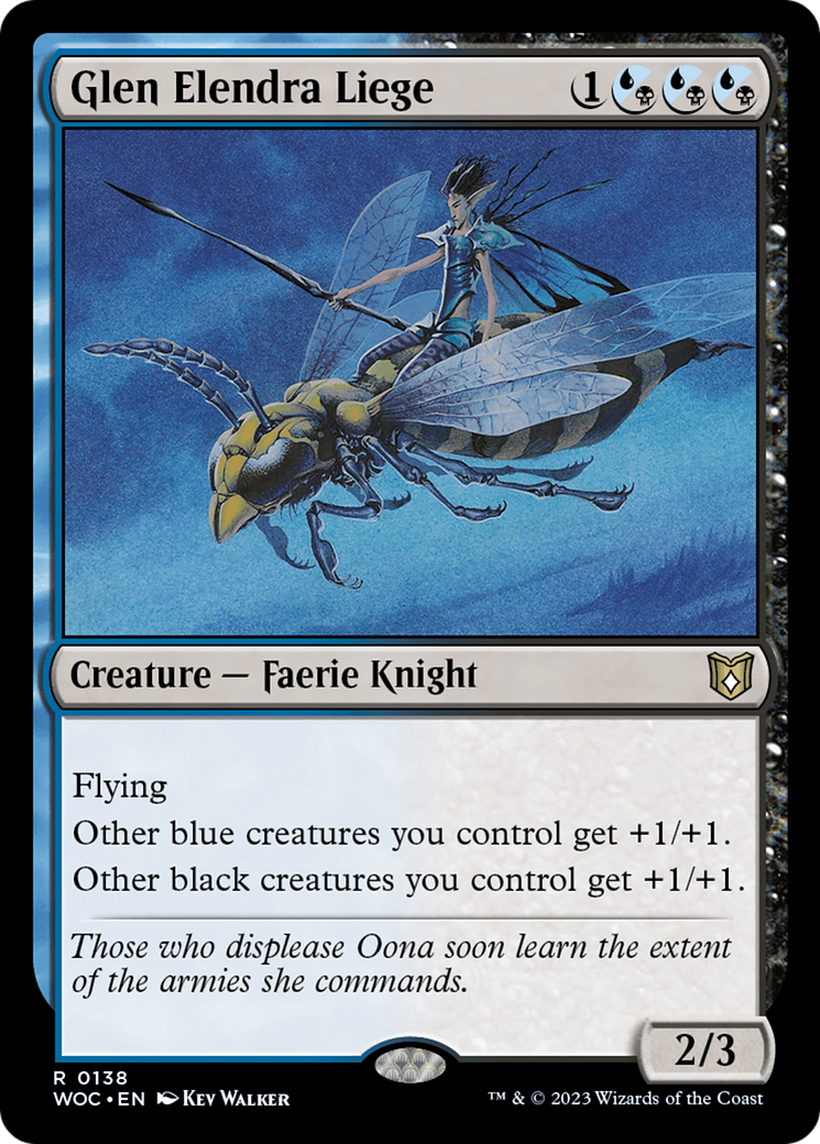Glen Elendra Liege (WOC-138) [Wilds of Eldraine Commander] MTG Single Wizards of the Coast