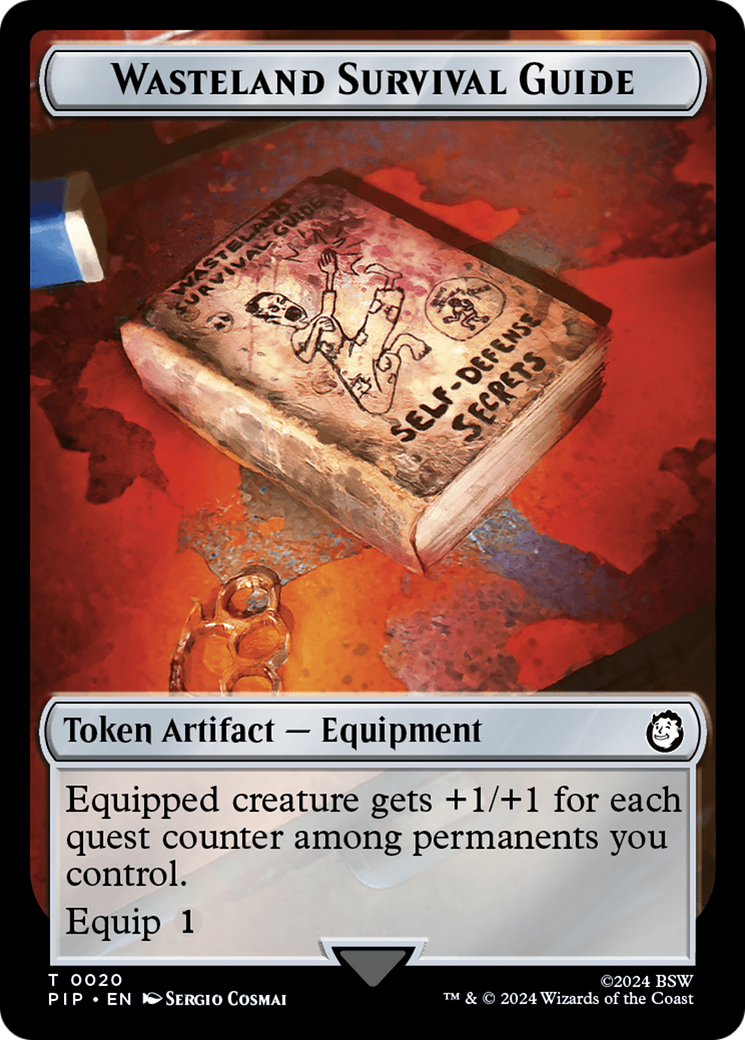 Radiation // Wasteland Survival Guide Double-Sided Token [Tokens] Fallout Tokens MTG Single Magic: The Gathering