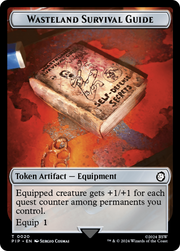 Treasure (018) // Wasteland Double-Sided Token [Tokens] Fallout Tokens MTG Single Magic: The Gathering