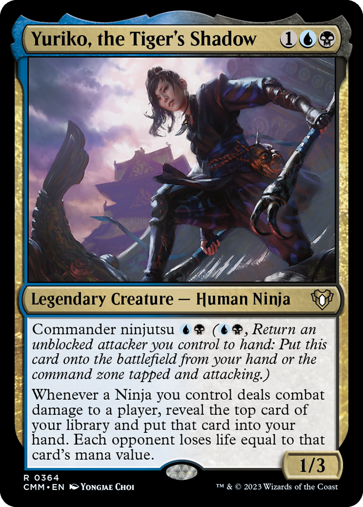 Yuriko, the Tiger's Shadow (CMM-364) [Commander Masters] MTG Single Wizards of the Coast