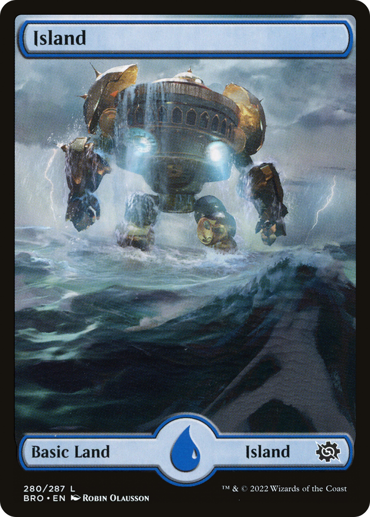 Island (280) - Full Art (BRO-280) [The Brothers' War] Foil MTG Single Wizards of the Coast