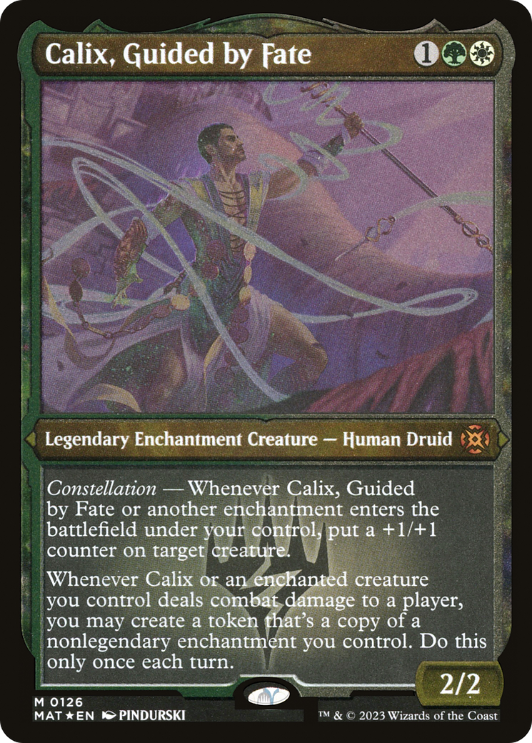 Calix, Guided by Fate (MAT-126) [March of the Machine: The Aftermath] Etched Foil MTG Single Wizards of the Coast