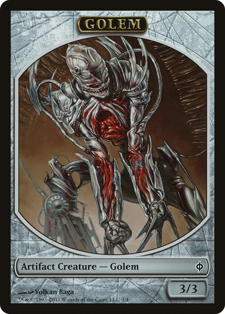 Golem (NPH-003) [Tokens] New Phyrexia Tokens MTG Single Wizards of the Coast