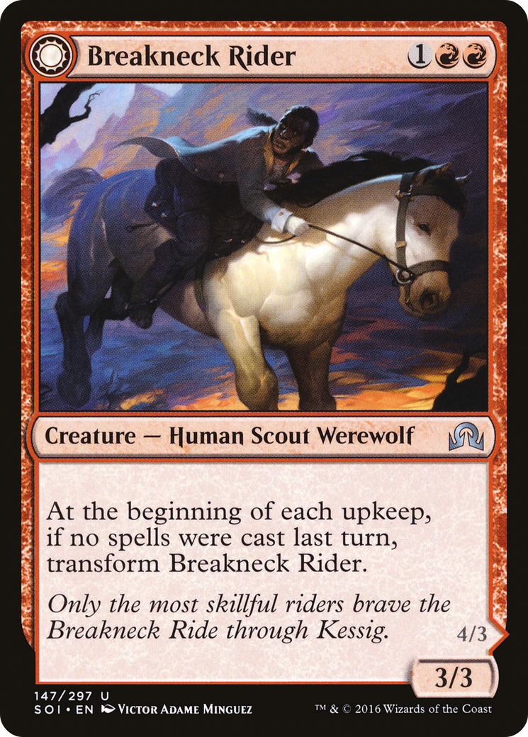 Breakneck Rider (SOI-147) [Shadows over Innistrad] Foil MTG Single Wizards of the Coast