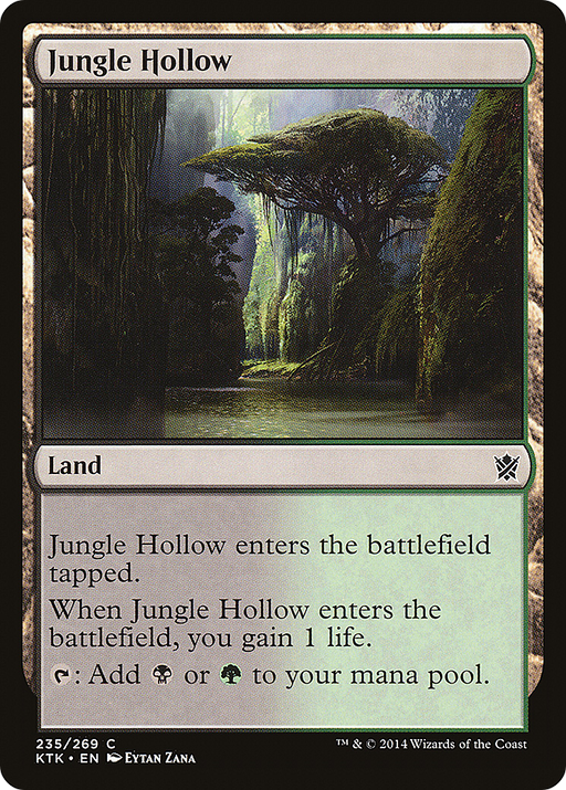 Jungle Hollow (KTK-235) [Khans of Tarkir] Foil MTG Single Wizards of the Coast