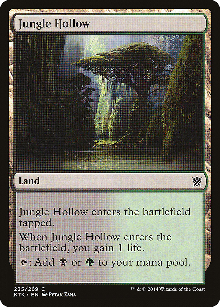 Jungle Hollow (KTK-235) [Khans of Tarkir] MTG Single Wizards of the Coast