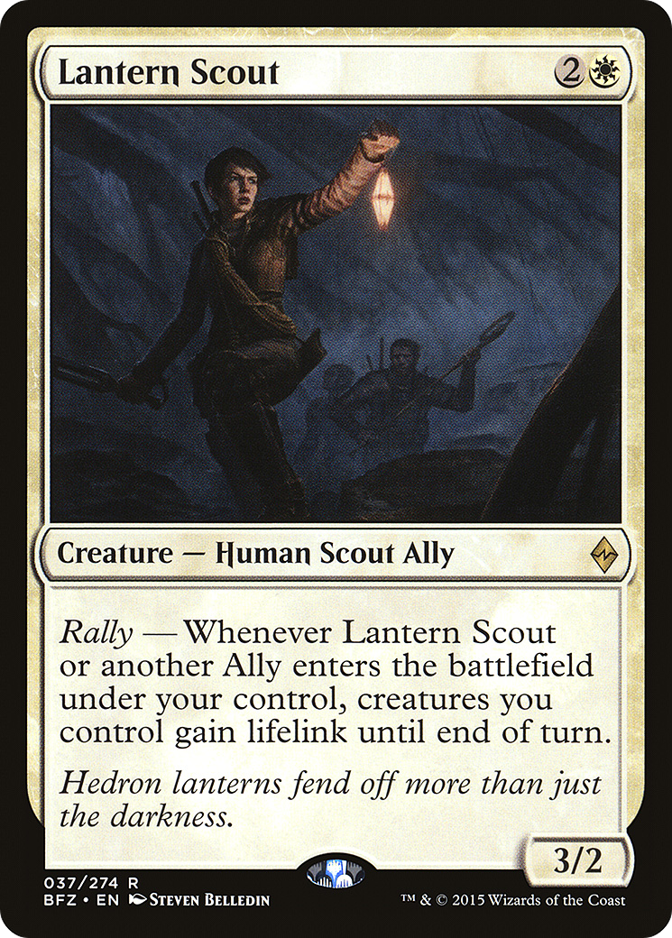 Lantern Scout (BFZ-037) [Battle for Zendikar] Foil MTG Single Wizards of the Coast
