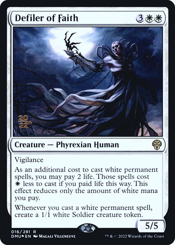 Defiler of Faith (PRE-016) [Dominaria United Promos] Foil MTG Single Wizards of the Coast
