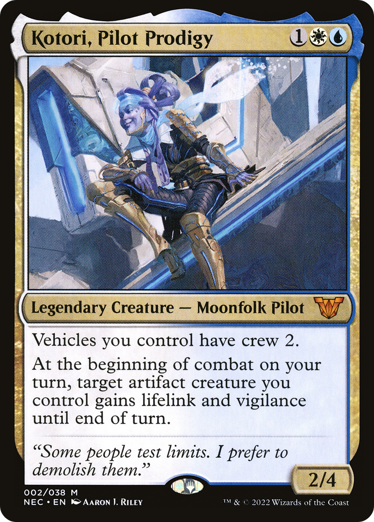 Kotori, Pilot Prodigy (NEC-002) [Neon Dynasty Commander] Foil MTG Single Wizards of the Coast