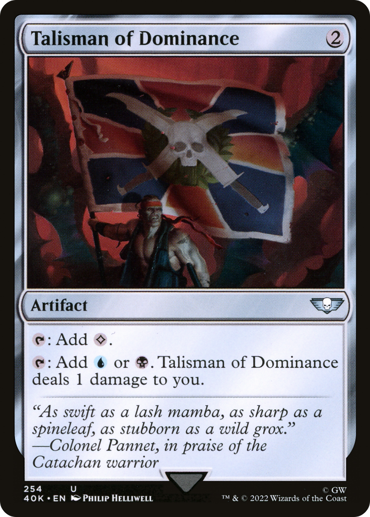 Talisman of Dominance (40K-254) [Warhammer 40,000 Commander] MTG Single Wizards of the Coast