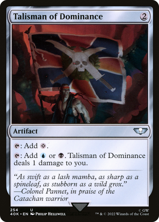 Talisman of Dominance (40K-254) [Warhammer 40,000 Commander] MTG Single Wizards of the Coast