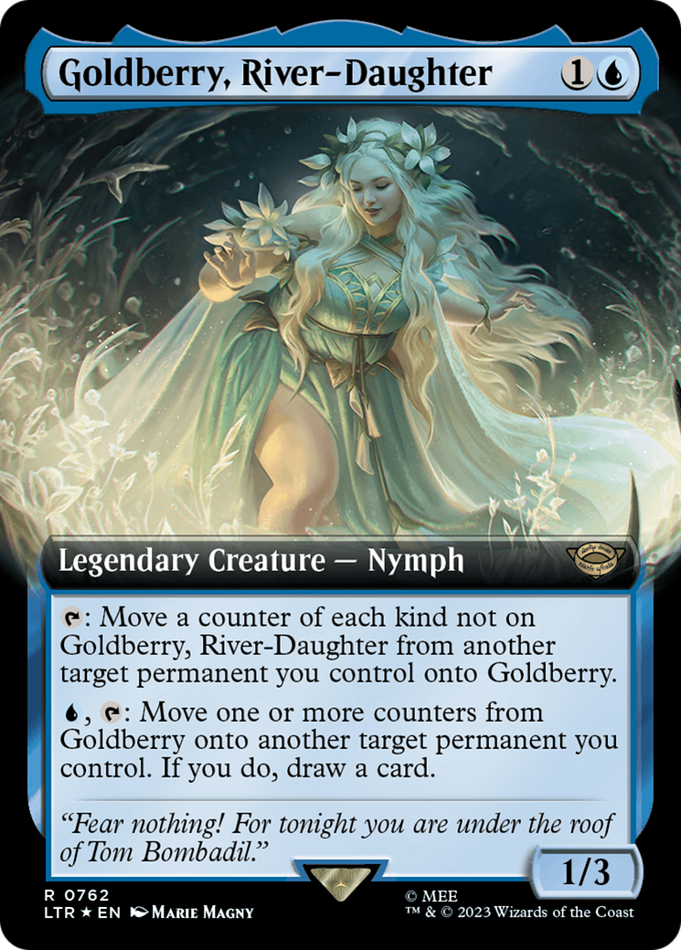 Goldberry, River-Daughter (Surge Foil) (LTR-762) [The Lord of the Rings: Tales of Middle-earth] (Extended Art) Foil MTG Single Wizards of the Coast