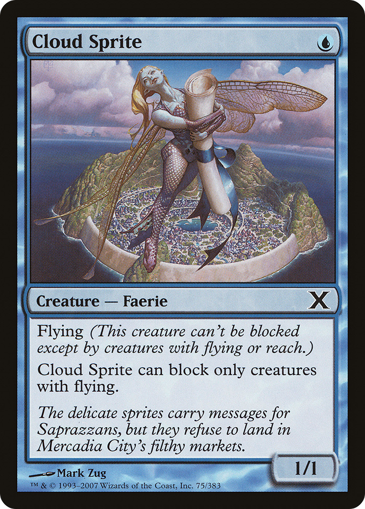 Cloud Sprite (10E-075) [Tenth Edition] MTG Single Wizards of the Coast