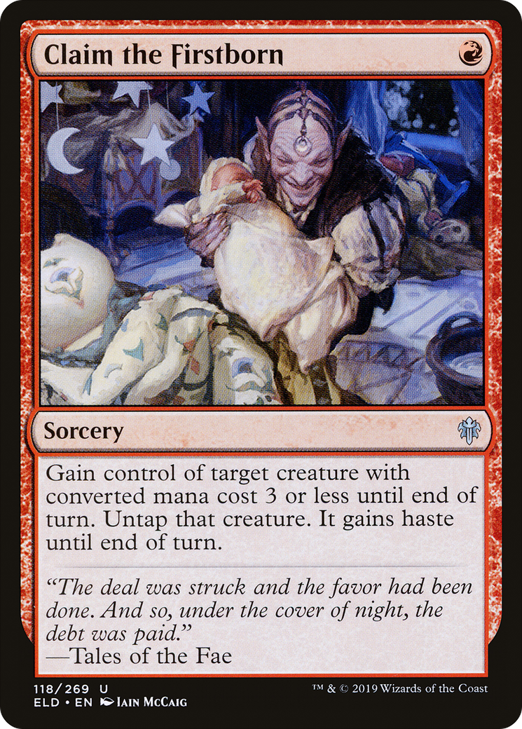 Claim the Firstborn (ELD-118) [Throne of Eldraine] Foil MTG Single Wizards of the Coast