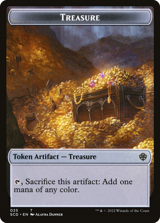 Treasure (TSCD-025) [Tokens] Starter Commander Deck Tokens Foil MTG Single Wizards of the Coast