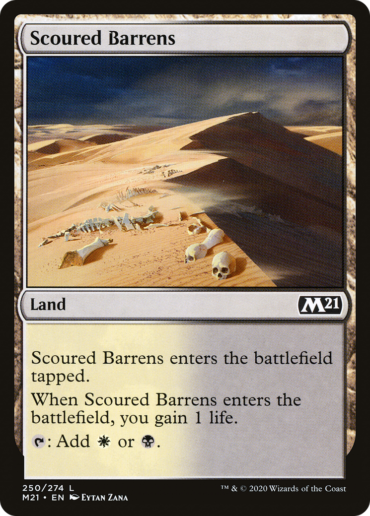 Scoured Barrens (M21-250) [Core Set 2021] MTG Single Wizards of the Coast