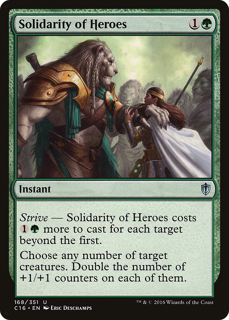 Solidarity of Heroes (C16-168) [Commander 2016] MTG Single Wizards of the Coast