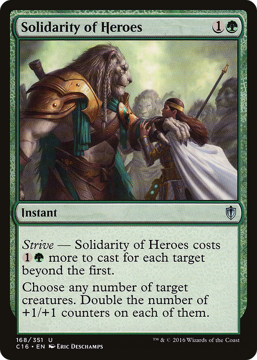 Solidarity of Heroes (C16-168) [Commander 2016] MTG Single Wizards of the Coast