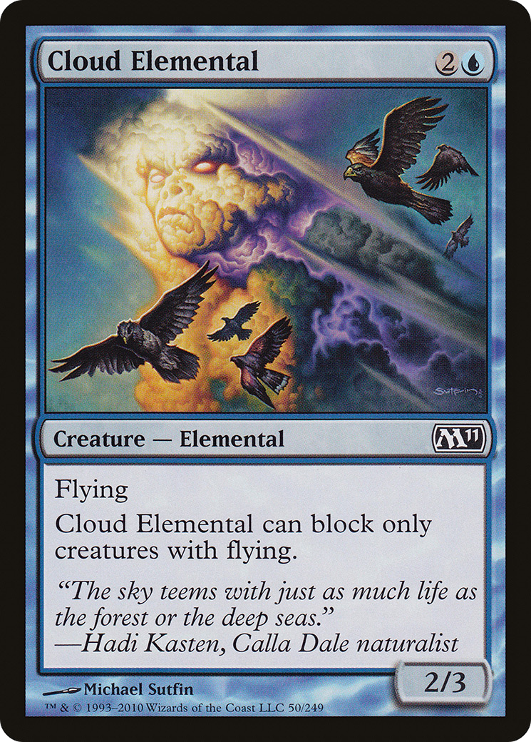 Cloud Elemental (M11-050) [Magic 2011] MTG Single Wizards of the Coast