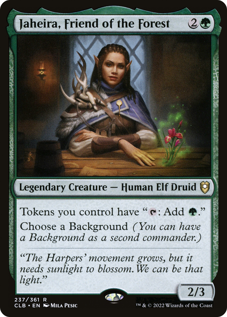 Jaheira, Friend of the Forest (CLB-237) [Commander Legends: Battle for Baldur's Gate] Foil MTG Single Wizards of the Coast