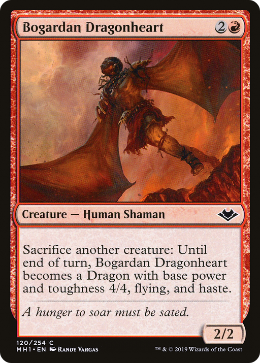 Bogardan Dragonheart (MH1-120) [Modern Horizons] MTG Single Wizards of the Coast