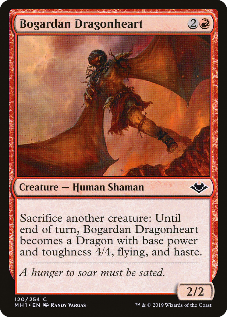 Bogardan Dragonheart (MH1-120) [Modern Horizons] Foil MTG Single Wizards of the Coast