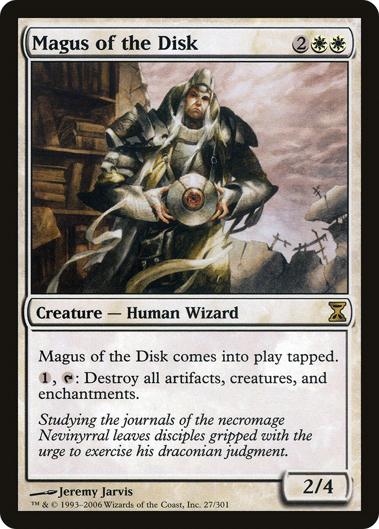Magus of the Disk (TSP-027) [Time Spiral] Foil MTG Single Wizards of the Coast
