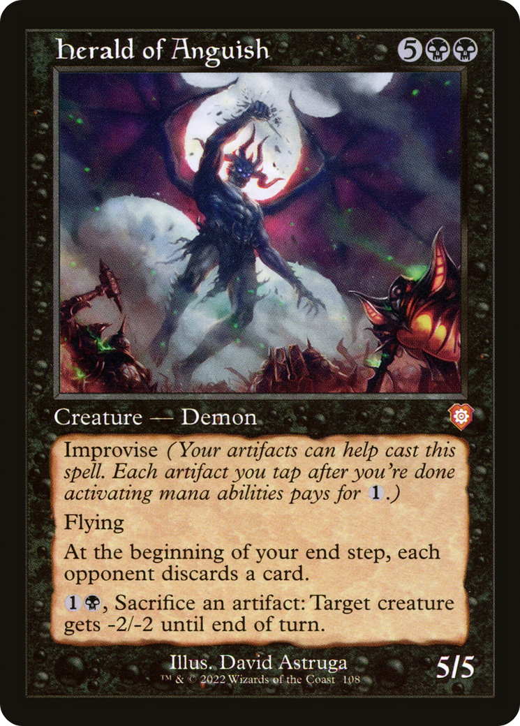 Herald of Anguish (BRC-108) [The Brothers' War Commander] MTG Single Wizards of the Coast