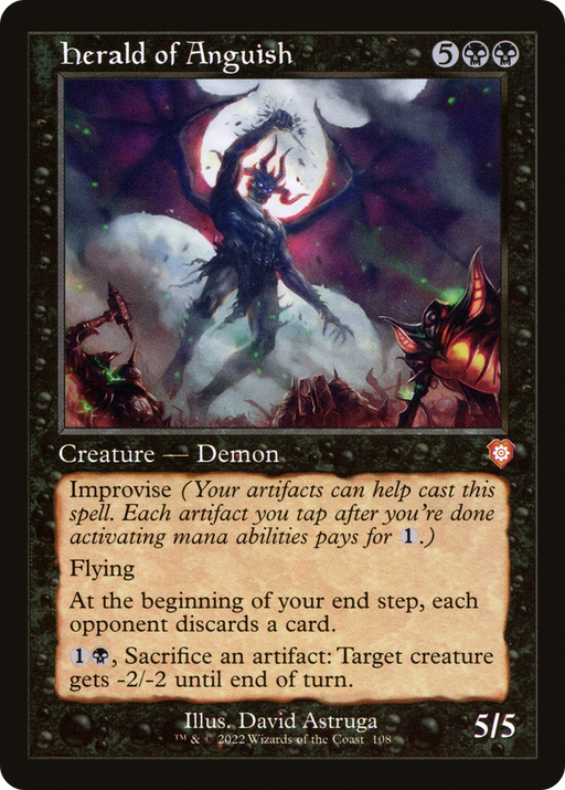 Herald of Anguish (BRC-108) [The Brothers' War Commander] MTG Single Wizards of the Coast