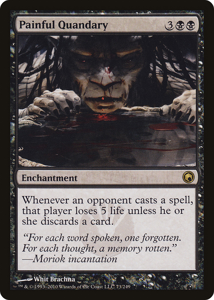 Painful Quandary (SOM-073) [Scars of Mirrodin] Foil MTG Single Wizards of the Coast