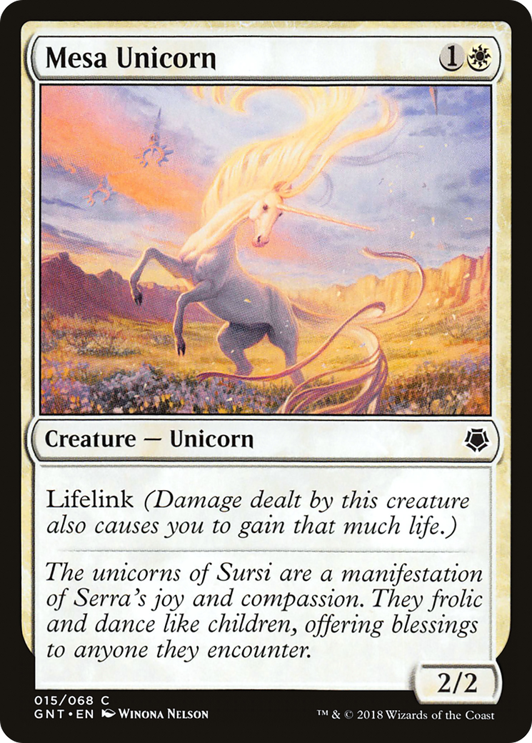Mesa Unicorn (GNT-015) [Misc] Game Night MTG Single Wizards of the Coast