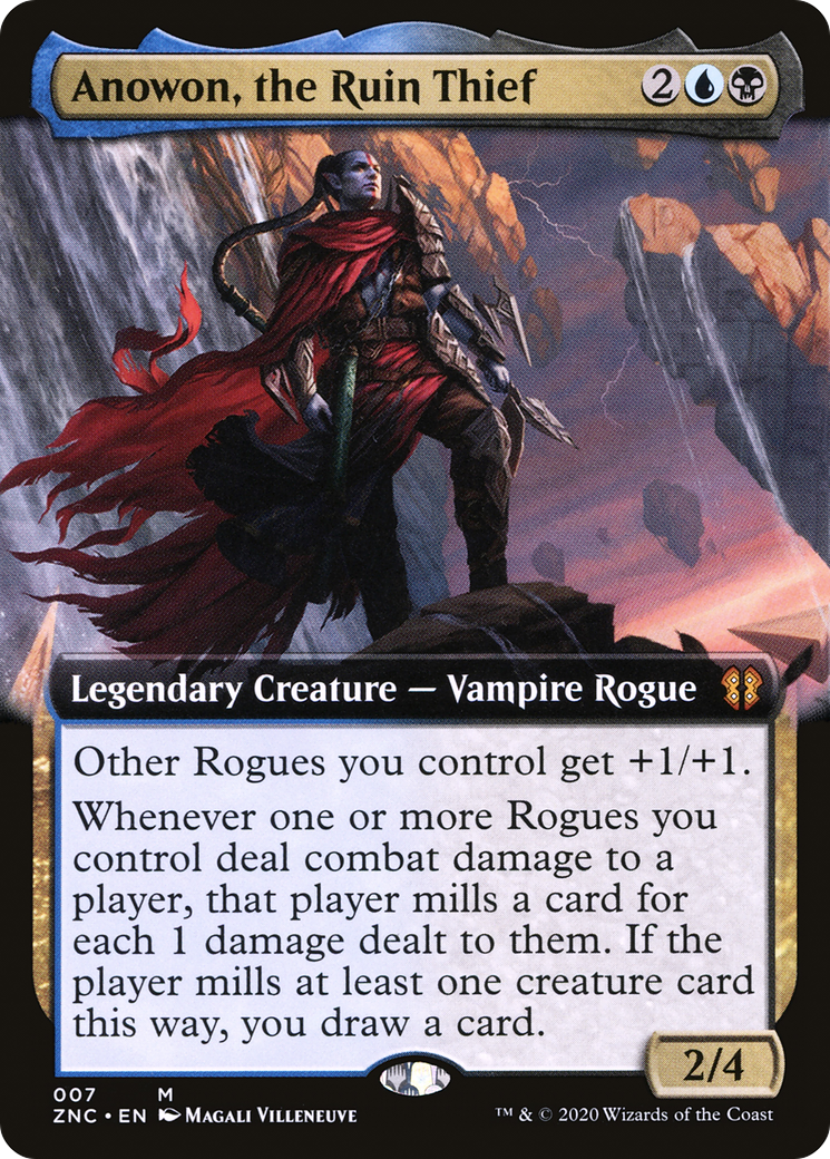 Anowon, the Ruin Thief (ZNC-007) [Zendikar Rising Commander] (Extended Art) Foil MTG Single Wizards of the Coast