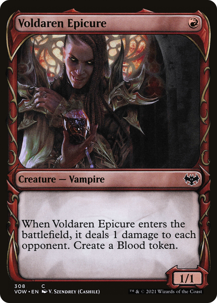 Voldaren Epicure (VOW-308) [Innistrad: Crimson Vow] (Showcase) Foil MTG Single Wizards of the Coast