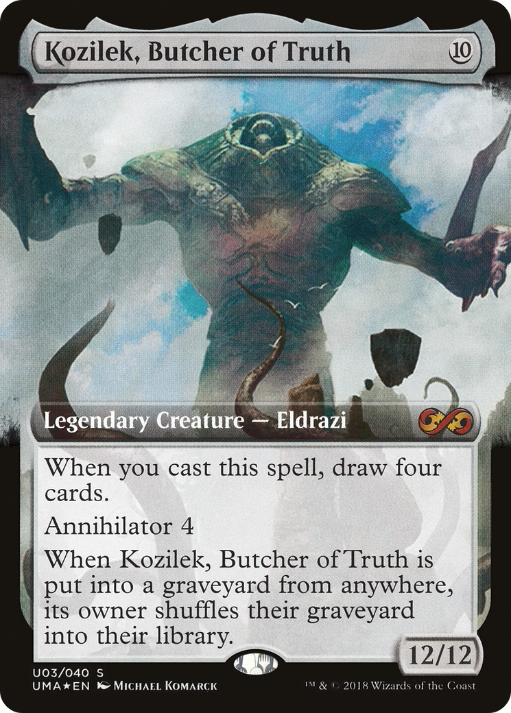 Kozilek, Butcher of Truth (UMA:BT-U03) [Ultimate Box Topper] (Extended Art) Foil MTG Single Wizards of the Coast