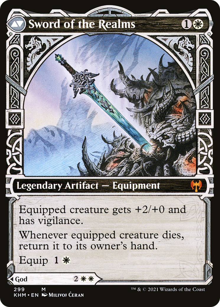Halvar, God of Battle (KHM-299) [Kaldheim] (Showcase) MTG Single Wizards of the Coast