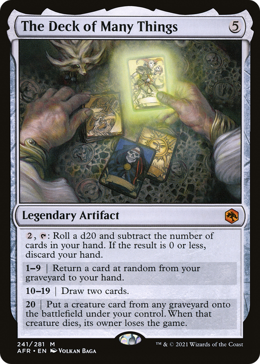 The Deck of Many Things (AFR-241) [Adventures in the Forgotten Realms] MTG Single Wizards of the Coast