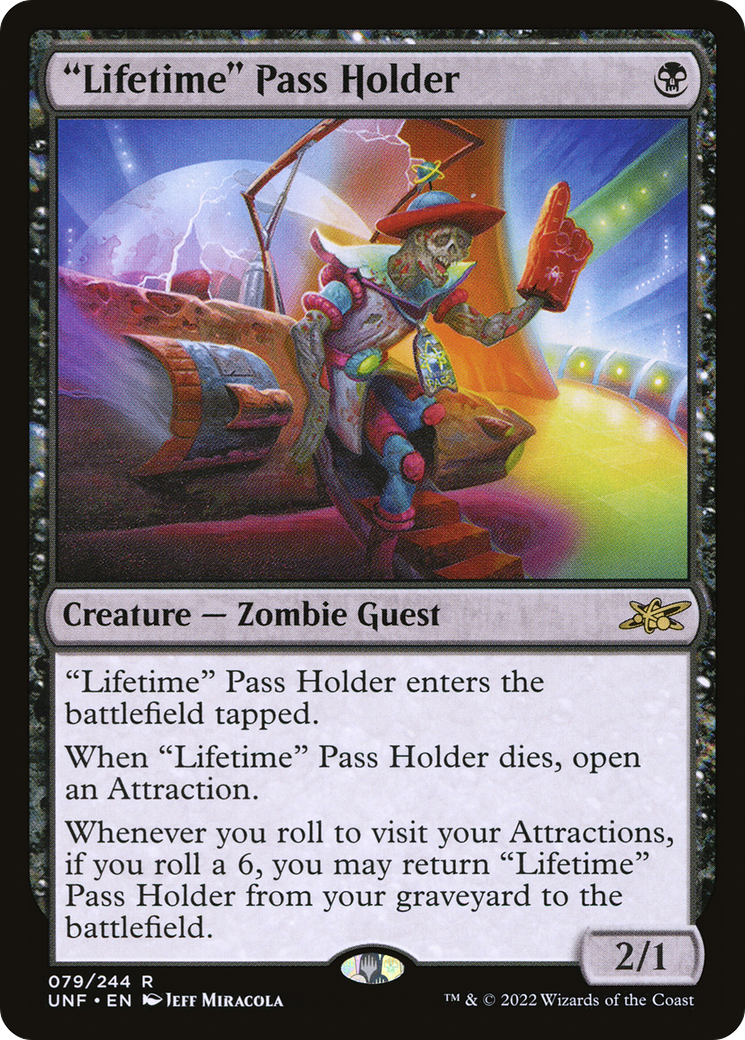 "Lifetime" Pass Holder (UNF-079) [Unfinity] MTG Single Wizards of the Coast