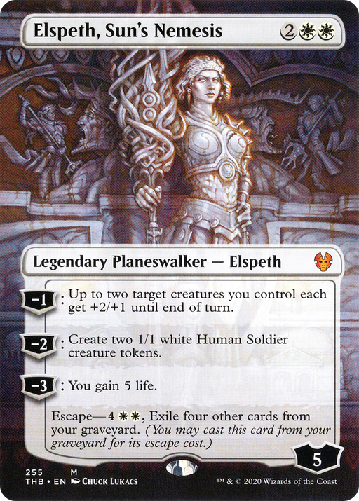 Elspeth, Sun's Nemesis (THB-255) [Theros Beyond Death] (Borderless) MTG Single Wizards of the Coast