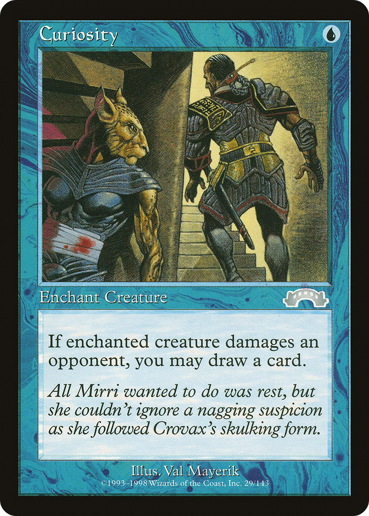 Curiosity (EXO-029) [Exodus] MTG Single Wizards of the Coast