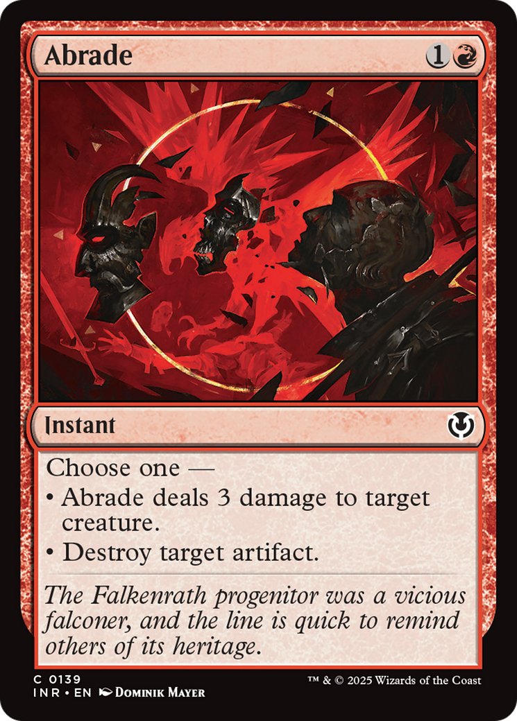 Abrade (INR-139) [Innistrad Remastered] Foil MTG Single Wizards of the Coast