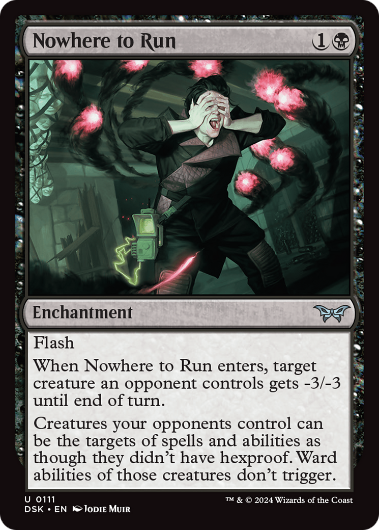 Nowhere to Run (DSK-111) [Duskmourn: House of Horror] Foil MTG Single Duskmourn: House of Horror