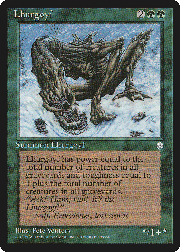 Lhurgoyf (ICE-252) [Ice Age] MTG Single Wizards of the Coast