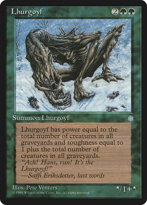 Lhurgoyf (ICE-252) [Ice Age] MTG Single Wizards of the Coast