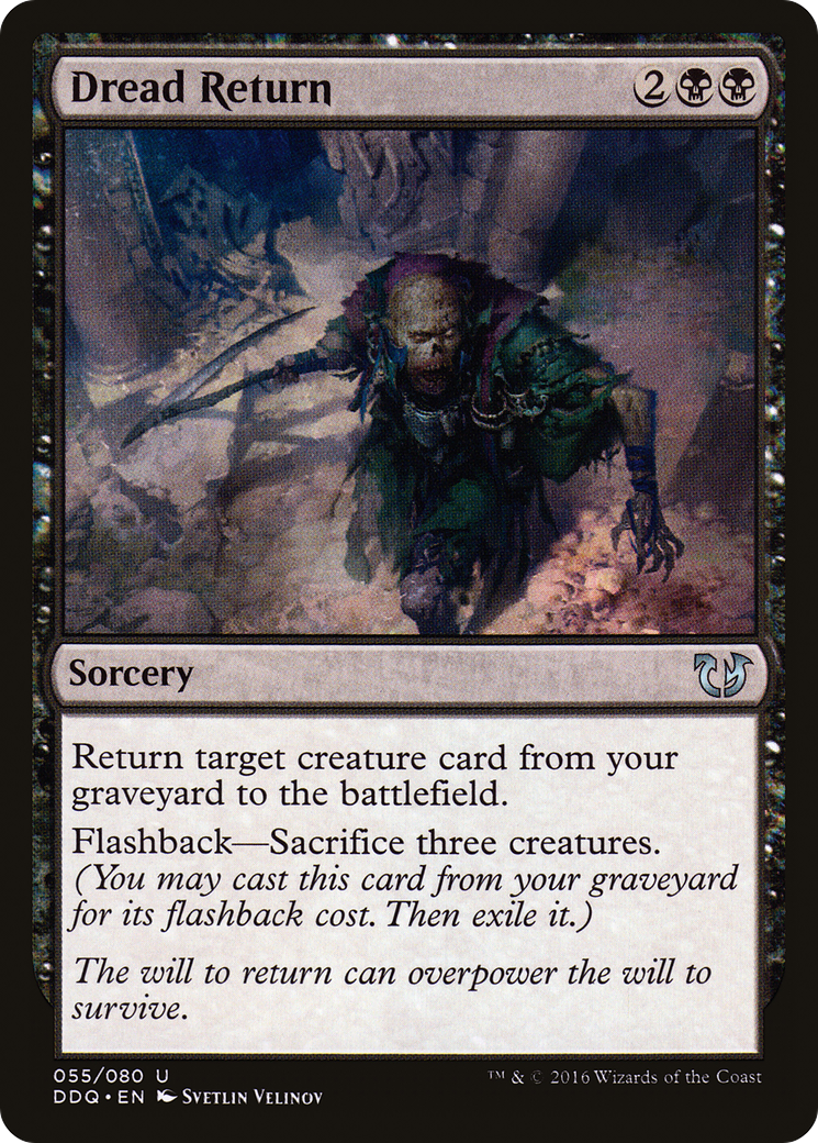 Dread Return (DDQ-055) [Misc] Duel Decks: Blessed vs. Cursed MTG Single Wizards of the Coast