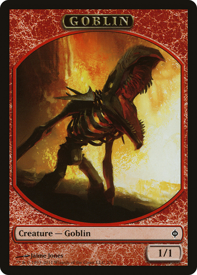 Goblin Token (NPH-002) [Tokens] New Phyrexia Tokens MTG Single Wizards of the Coast
