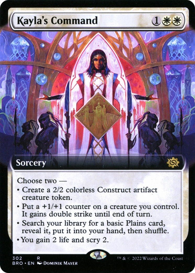 Kayla's Command (BRO-302) [The Brothers' War] (Extended Art) Foil MTG Single Wizards of the Coast