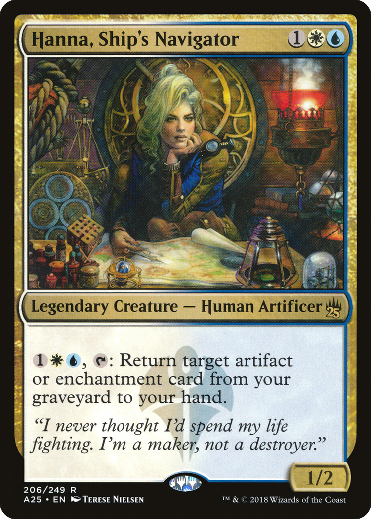 Hanna, Ship's Navigator (A25-206) [Masters 25] MTG Single Wizards of the Coast